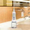 口腔洗浄器 歯間ジェット洗浄 320ml オーラルクリーナー 超音波 USB充電式 IPX7防水 4つの交換用ノズル 音波歯ブラシ
