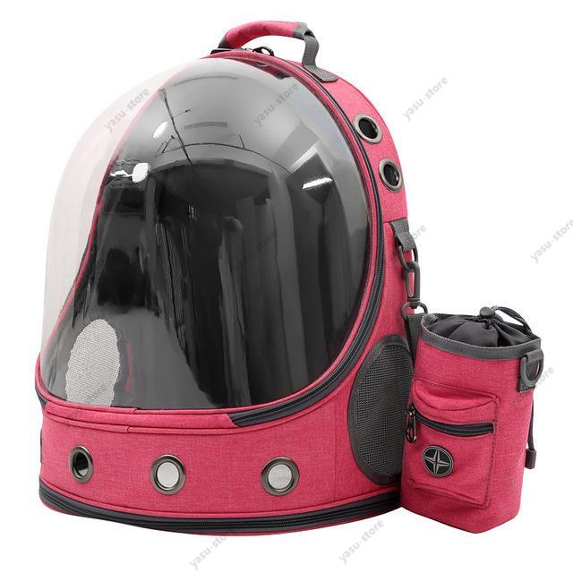 ペット用外出バッグです。 視野がいいナップザックです。 通気孔とメッシュがあります。 カラー：ピンク　グレー　ブルー サイズ：約37*28*41cm 適用：約8kg以下