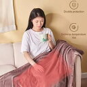 ブランケット ひざ掛け 電気ブランケット 80x140cm 電気毛布 暖房 ヒーターブランクケット オフィス キャンプ アウトドア 洗える おしゃれ フランネル...
