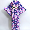 浴衣 単品 仕立て上がり 女性用 百花繚乱 綿100% 桜 花柄 レトロ柄 花火や夏祭りに 新品(株)安田屋 NO14023