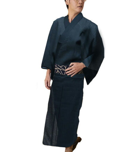 浴衣 男性用 しじら織 綿85%麻15% Lサイズ ゆかた単品 黒無地 夏祭り 花火 新品(株)安田屋 NO24910 浴衣 男性用 しじら織 綿85%麻15% Lサイズ ゆかた単品 黒無地 夏祭り 花火 新品(株)安田屋 NO24910