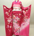 振袖 正絹 着物 未仕立て オーダーメイド 百花繚乱 ピンク 成人式 結納 結婚式 新品(株)安田屋 NO240802-13