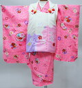 七五三 三歳 女児 被布着物フルセット 百花繚乱 半襟付き 祝着 新品(株)安田屋 NO39091