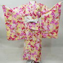 浴衣 仕立て上がり 単品 女児 女の子 7歳~8歳 7才~8才 120サイズ 適合身長115cm~125cm レターパック便可 新品 (株)安田屋 NO40081(4)