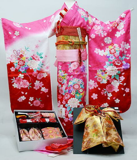 七五三 七歳 女児 着物フルセット 合繊 豪華絢爛 結び帯 祝着 7歳 7才 七才 女の子 新品(株)安田屋 NO40570 七五三 七歳 女児 着物フルセット 合繊 豪華絢爛 結び帯 祝着 7歳 7才 七才 女の子 新品(株)安田屋 NO40570