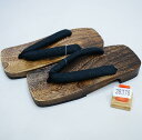 下駄 焼き 桐下駄 男性用 LLサイズ 3Lサイズ 28cm 29cm 鼻緒は黒無地 新品(株)安田屋 NO38378