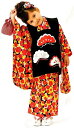 七五三 三歳 女児 被布着物祝着フルセット 式部浪漫 LILLI 伊達襟付き 被布と着物生地は日本製 ポリエステル 小梅柄 女の子 3才 3歳 三才 新品（株）安田屋 NO36972