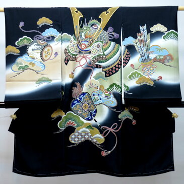 お宮参り産着 男児 男の子 正絹 のしめ 着物 祝着 初着 一つ身 高級 本格手描き 羽二重 新品(株)安田屋 n185181973