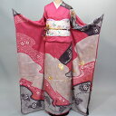 振袖 正絹 着物 未仕立て オーダーメイド 百花繚乱 ピンク 成人式 結納 結婚式 新品(株)安田屋 NO240802-14