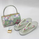 草履バッグセット 合皮螺鈿柄 LLサイズ 適合足サイズ24cm~26cm 新品 (株)安田屋 NO19415