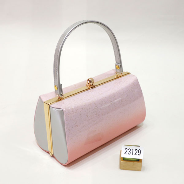 草履バッグセット 合皮螺鈿柄 Lサイズ 適合足サイズ23cm〜25cm 成人式 振袖に 新品 (株) 安田屋 NO23129