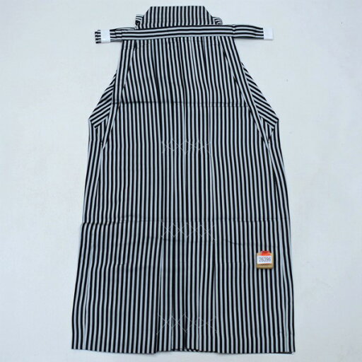 袴 馬乗り袴 縞袴 着物用 男性用 グレー×黒 M寸 紐下91cm 適合身長170-180cm ヘラあり 新品 (株) 安田屋 NO26396