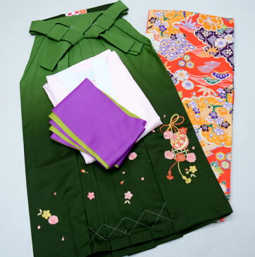 二尺袖着物袴フルセット 和遊日 ぼかし刺繍袴 卒業式に 新品 (株)安田屋 s554272089
