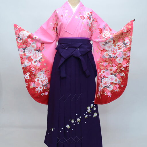 二尺袖着物袴フルセット From KYOTO 着物丈は着付けし易いショート丈 卒業式に 新品(株)安田屋 NO26801 二尺袖着物袴フルセット From KYOTO 着物丈は着付けし易いショート丈 卒業式に 新品(株)安田屋 NO26801