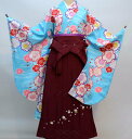 着物袴セット ジュニア用へ直し135cm〜143cm 百花斉放 新品(株)安田屋 NO29569-02(4)
