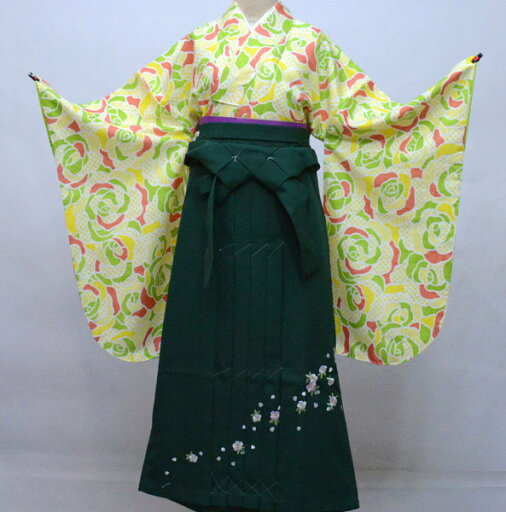 着物袴セット ジュニア用へ直し 144cm〜150cm 百花斉放 袴色変更可能 卒業式 新品(株)安田屋 NO31788-03 着物袴セット ジュニア用へ直し 144cm〜150cm 百花斉放 袴色変更可能 卒業式 新品(株)安田屋 NO31788-03