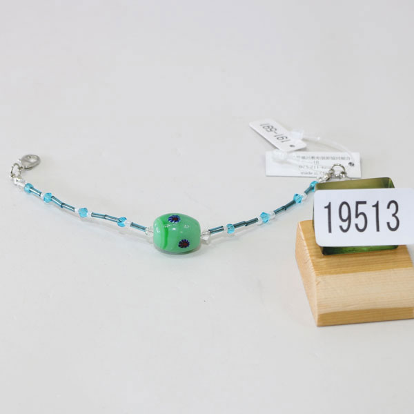 羽織留め とんぼ玉 トンボ玉 レトロ グリーン系 緑 メール便可 和装小物 新品（株）安田屋 x424130208