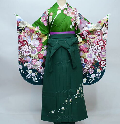 二尺袖 着物 袴フルセット From KYOTO 着物丈は着付けし易いショート丈 袴変更可能 卒業式 新品(株)安田屋 NO38555 二尺袖 着物 袴フルセット From KYOTO 着物丈は着付けし易いショート丈 袴変更可能 卒業式 新品(株)安田屋 NO38555