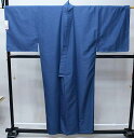 着物 長着 紋付 袷 単品 青色 男性用 S/M/L/LL/3Lサイズ 紋入れ可 新品(株)安田屋 NO37397-02
