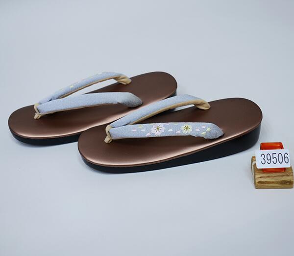 草履 ウレタンソール 単品 日本製 24.0cm フリーサイズ 適合足サイズ 22.5～24.5cm 茶色 新品 (株) 安田屋 NO39506