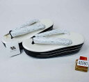 草履 ヒール高 3枚芯 3段 白レース鼻緒 フリーサイズ 24.0cm 適合足サイズ23.0~24.5cm 白×白 新品 (株) 安田屋 NO40990