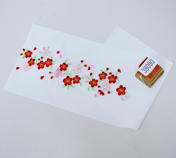 半衿 刺繍入り ポリエステル 日本製 着物 和装小物 メール便可 新品(株)安田屋 NO38080