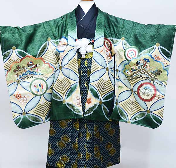 げはとられ】 七五三 五歳 男児 羽織袴フルセット 着物 L寸 豪華絢爛