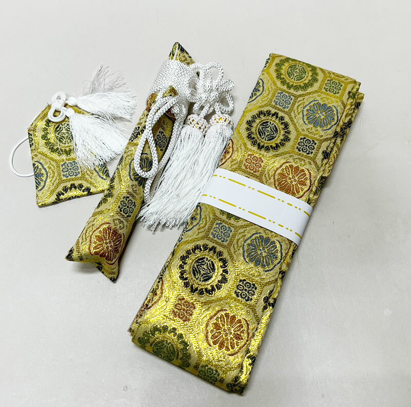 懐剣 角帯 お守り 3点セット ゴールド 七五三 5才用 男の子 お参り 小物セット レターパック便可 新品（株）安田屋 NO221028-5