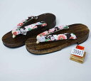 下駄 焼き 桐下駄 女性用 鼻緒の色は茶色地 フリーサイズ 適合足サイズ23cm〜25cm 新品(株)安田屋 NO39907