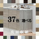 洗面 収納 引き出しカウンター 30cm 扉カラー37色×取っ手7タイプから選べる おしゃれなランドリー収納 サイドカウンター 幅30×奥行55.5×高さ78....