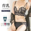 GW限定 \ポイント20倍&10%OFFクーポン/ 5/7 9:59迄 ノンワイヤー ブラ ショーツ 上下セット セットアップ ブラジャー 下着 インナー 脇高...