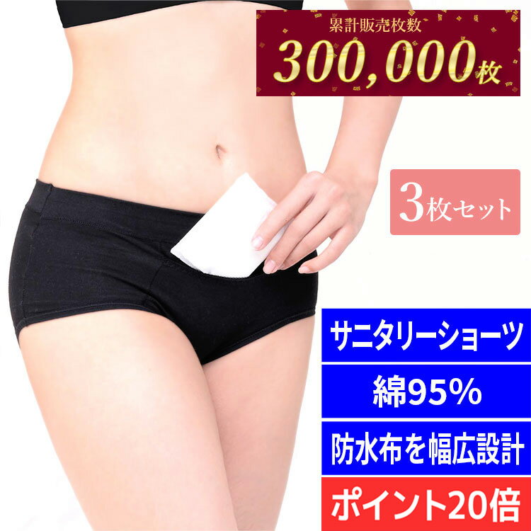 イーグルス感謝祭ポイント20倍 16日23：59まで 3枚組 楽天ランキング1位 ショーツ サニタリー ショーツ..