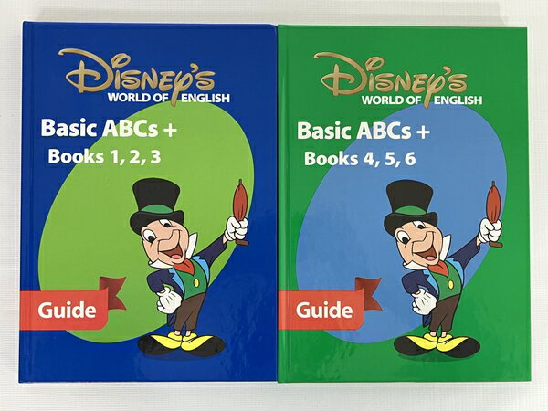 【中古】 DWE ディズニー ワールドオブイングリッシュ Basic ABCs+ books guide 4冊セット N6725639