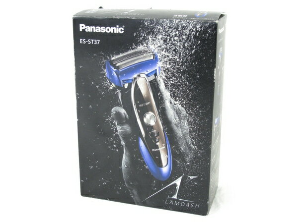未使用 【中古】 Pananonic ES-ST37-A メンズ シェーバー 2014年製 ブルー ひげそり N3332110