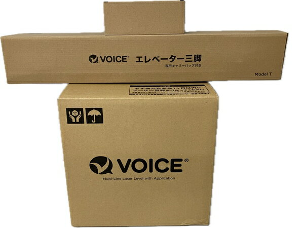 未使用 【中古】【動作保証】 voice レーザー墨出器 Model-G8(三脚+受光器)セット S8782706