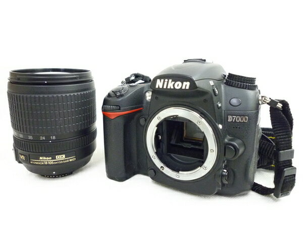 【中古】 Nikon ニコン D7000 18-105 VR レンズキット カメラ デジタル一眼レフ ブラック N3011020