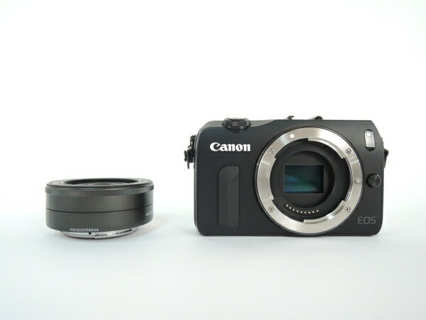 【中古】 Canon キャノン EOS M ボディ EF-M 22mm 1:2 STM レンズ カメラ Y3008315