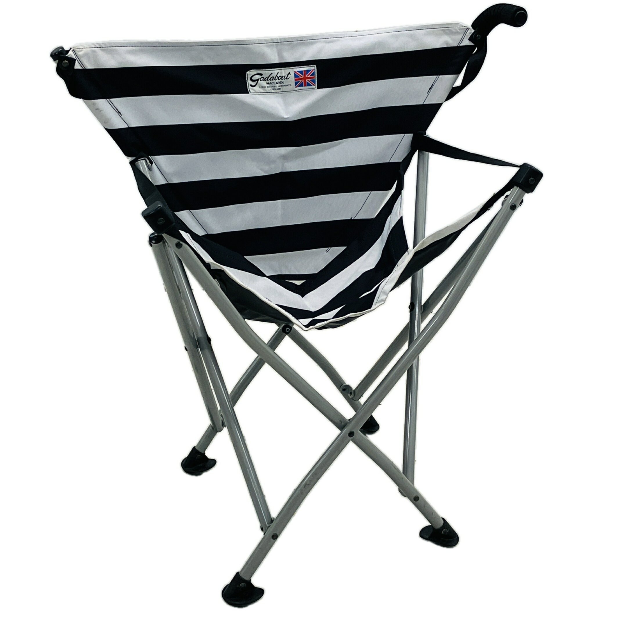 【中古】 MACLAREN ガダバウト チェア 白黒 キャンプ アウトドア マクラーレン C10592636