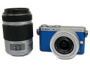 未使用 【中古】 パナソニック Panasonic ミラーレス一眼カメラ LUMIX DMC-GM1SK-A ダブルズームキット ブルー 開封 T8663027