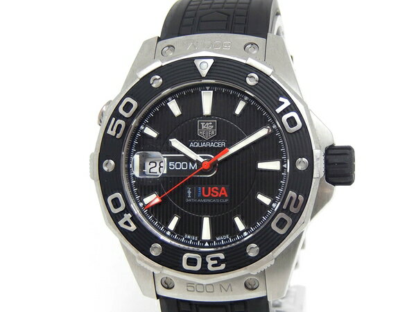 美品【中古】タグホイヤー TAG HEUER アクアレーサー アメリカズカップ USA WAJ2118.FT6015 Y1733574