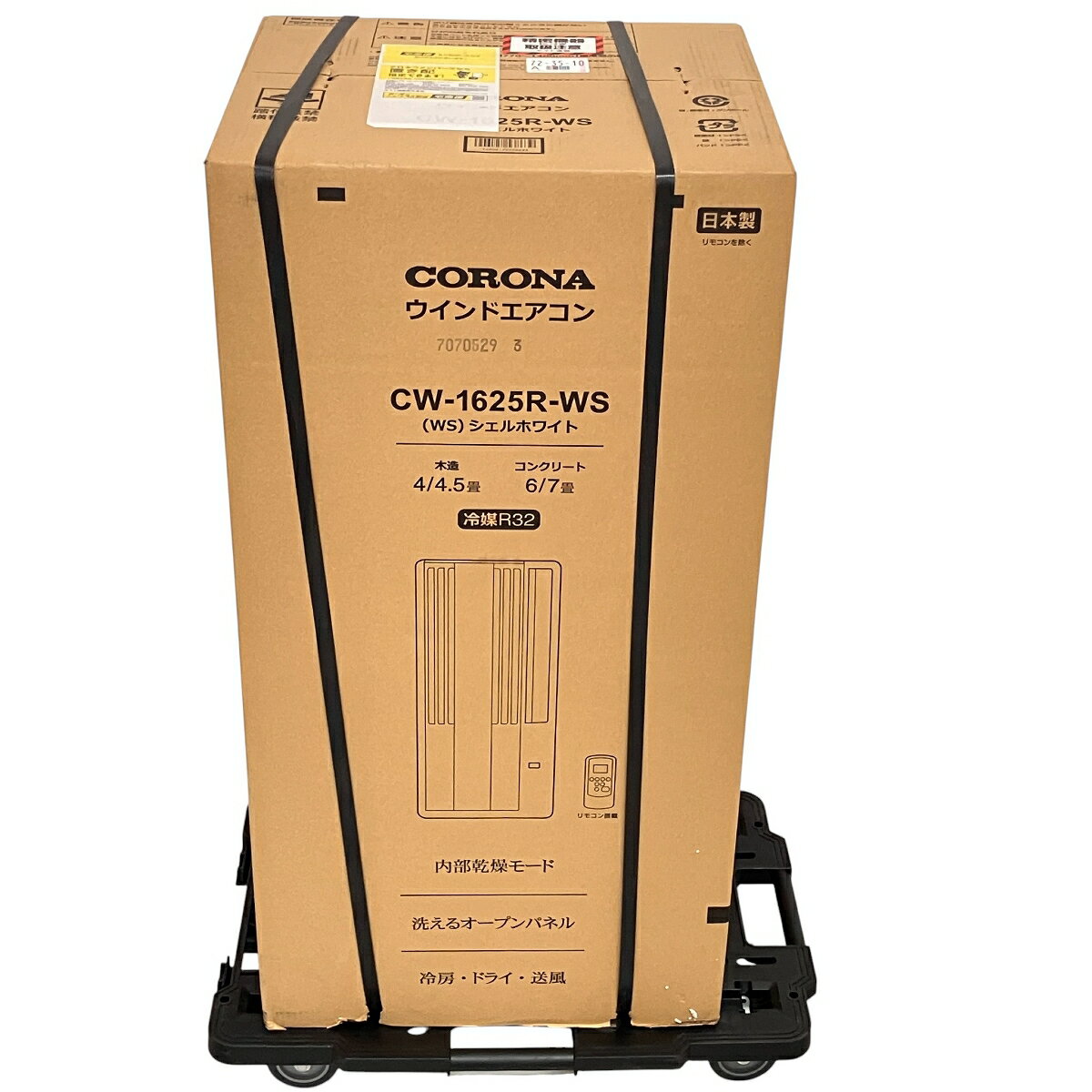 未使用【中古】CORONA CW-1625R-WS ウインドエアコン シェルホワイト 窓用 空調 冷房 家電 コロナ Z10689608