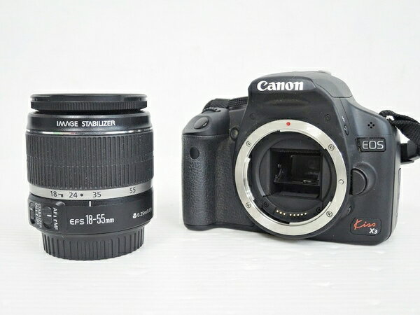 【中古】中古 Canon キヤノン EOS Kiss X3 レンズキット デジタル 一眼レフ カメラ O2466904