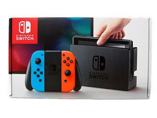 未使用 【中古】 未使用 Nintendo Switch 任天堂 ニンテンドー スイッチ HAC-S-KABAA ネオンブルー ネオンレッド ゲーム機 本体 S3124216のサムネイル