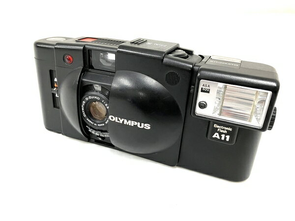 【中古】 OLYMPUS XA2 フィルムカメラ A11 フラッシュ付 オリンパス ジャンク O8704246