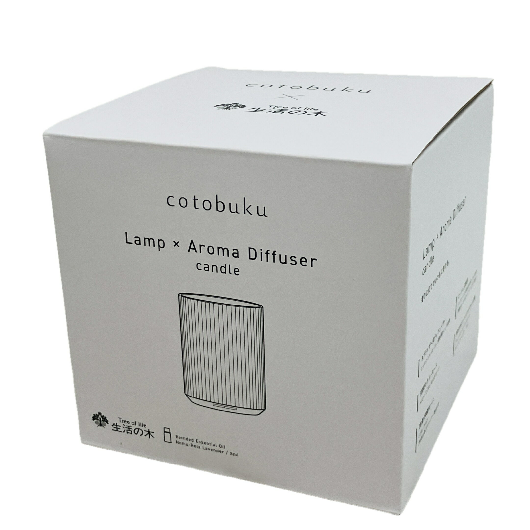 未使用 【中古】 cotobuku×生活の木 SLA-CO-1 ランプ アロマディフューザー キャンドル 付属オイル期限切れ 癒やし C10624771
