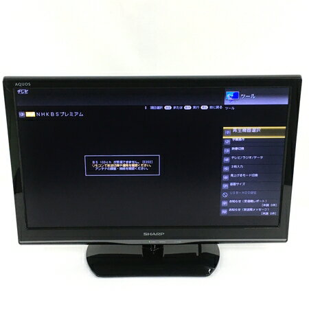 【中古】 SHARP シャープ AQUOS LC-22K90 液晶テレビ 22V型 2013年製 Y5178624