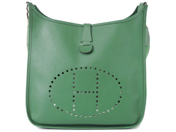 【中古】 エルメス HERMES エブリン GM クシュベル ショルダーバッグ グリーン □A 刻印 T1973202のサムネイル