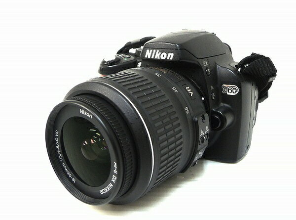 【中古】Nikon ニコン D60 18-55 VR カメラ 本体 レンズ キット O2308361