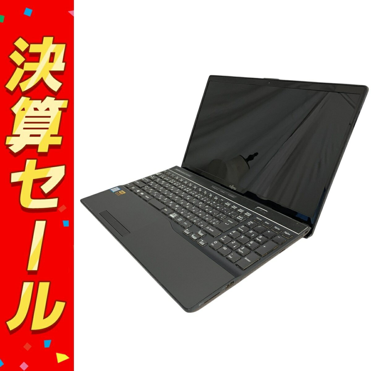 【中古】 FUJITSU LIFEBOOK AH53/C2 15.6型 ノートPC i7-8550U 1.8GHz 8GB HDD 1TB ブライトブラック 88% Win 11 Home 中古 T10104363