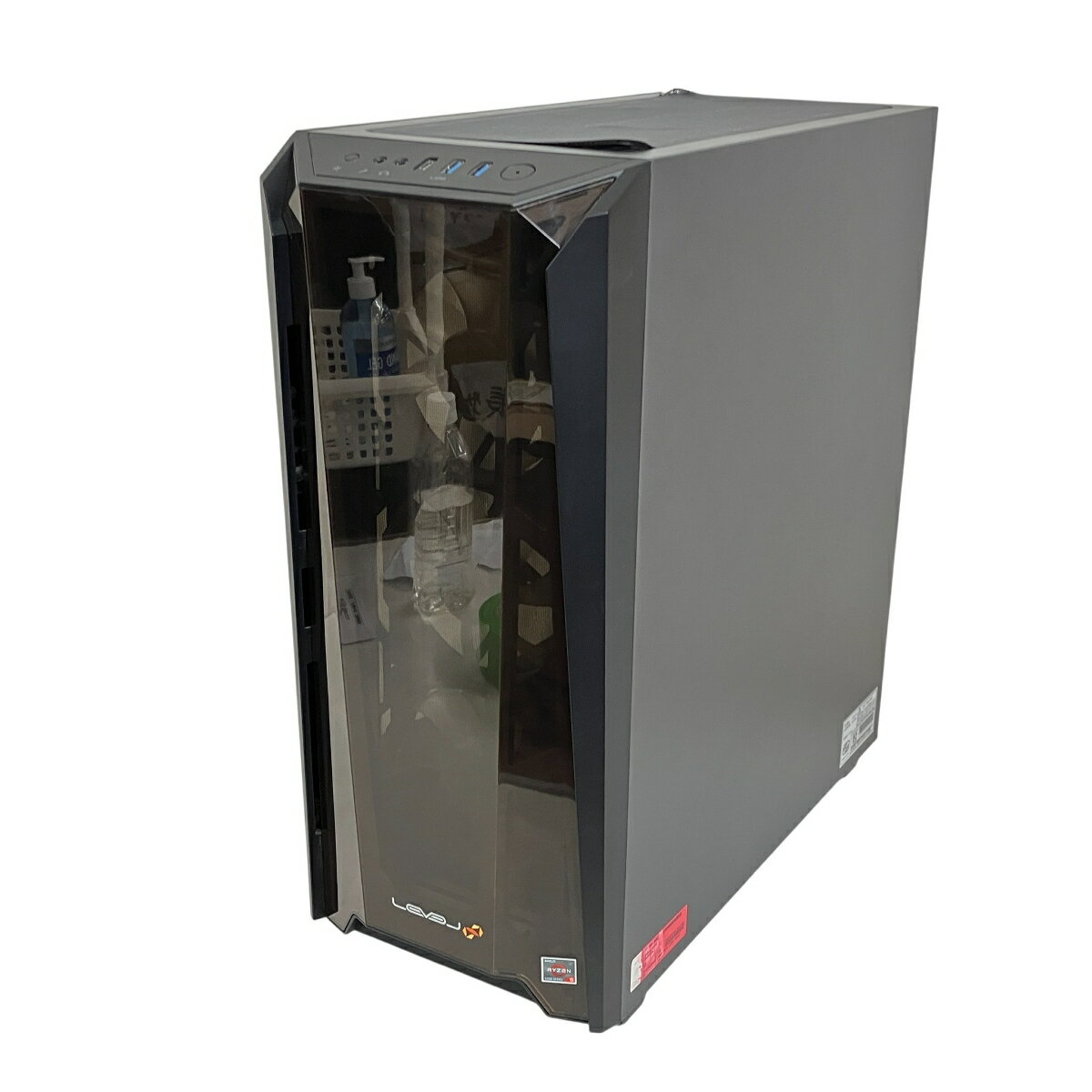 【中古】 ユニットコム LEVEL∞ ゲーミングデスクトップPC AMD Ryzen 5 5600X 32GB SSD 1TB WIN11 RTX 3060Ti T10629526